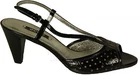 NEW ECCO Shoes Sandals model CITY CANNES black patent leather
