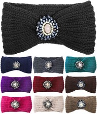 Jewel Crochet Winter Headband Ear Warmer for Ladies