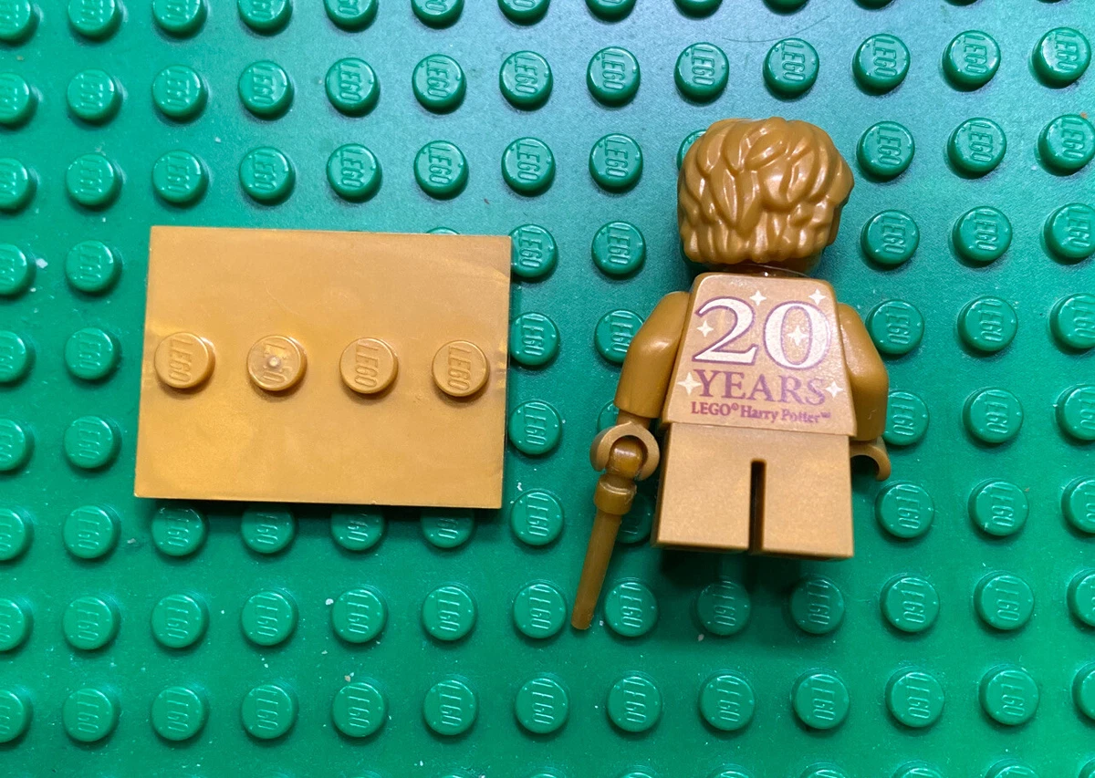 Harry Potter GOLD 20th Anniversary Wand Stand 76386 LEGO® Minifigure Mini  Figure