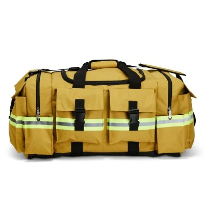 LINE2design Elite Firefighter Gear Bag Fireman Rescue Turnout Fire Bag - Yellow
