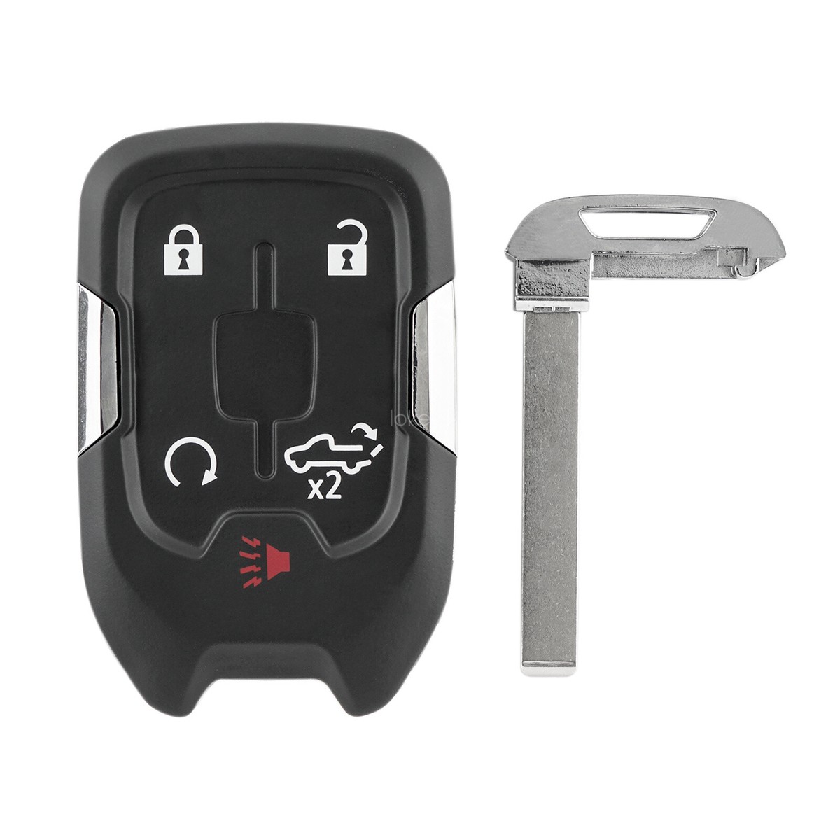 Pack De 2 Mandos A Distancia/llaveros Para GMC Sierra 1500/2500/3500 2019-2021 - 5 Botones, Frecuencia 433Mhz, Color Negro