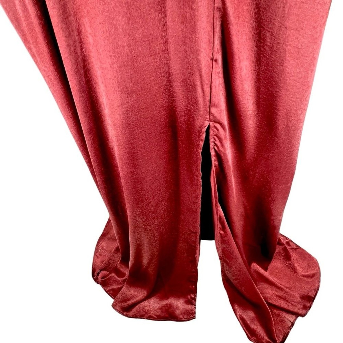 constantine burgundy satin maxi dress Wrenly V-Neck Satin Maxi Dress main image 0