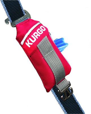 Kurgo Duty Bag Waste Bag Holder - 15 Waste Bags (clips on leash)