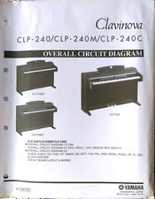 Yamaha CLP-240 240M 240C Pianoforte Digitale Fogli Schema Circuito Completo Originale