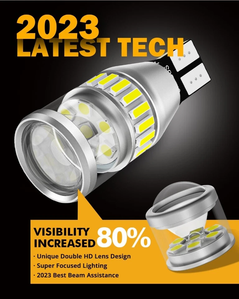 AUXBEAM LED Bombilla Inversa 921 para GMC Sierra 1500 2500 3500 HD 2014-2022 2X Foto 3 de 4