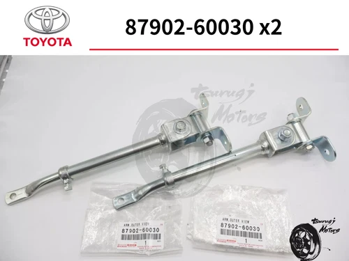 Toyota Genuine FJ40 FJ45 BJ 1958-1976 Mirror Arm Telescopic 2 pac Set fits OEM
