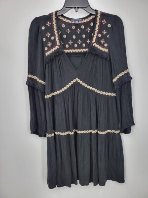 american eagle boho dress AE Sunchaser Smocked Maxi Dress Women's Ice Blue S