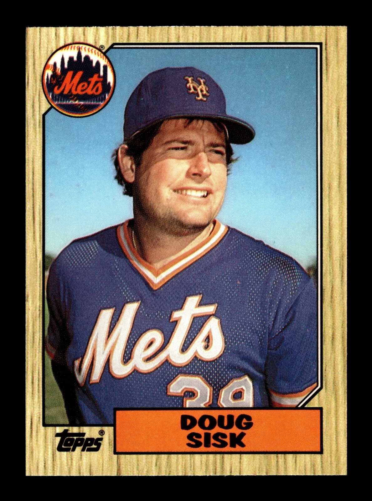 1987 Topps Tiffany #404 Doug Sisk - New York Mets EX-NM