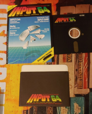 INPUT 64 C 64 10/86 1986 (Disk & Magazin) Commodore Zeitschrift Commodore