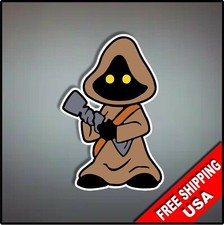 Star Wars Jawa" Vinyl Decal Sticker Emblem Stick Figure 6" x 4"