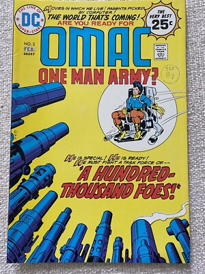 Omac #3 Jack Kirby DC Comics 1975 Sehr guter Erhaltungszustand/NM 