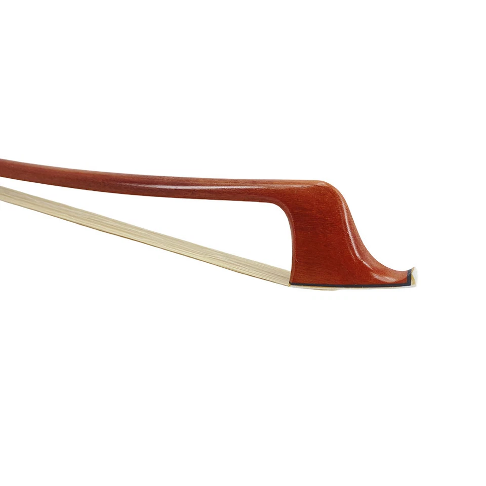 Professional 3/4 French Bass Bow Brazilwood Wood, Octagonal Shape, Ebony Frog - Image 4 of 4