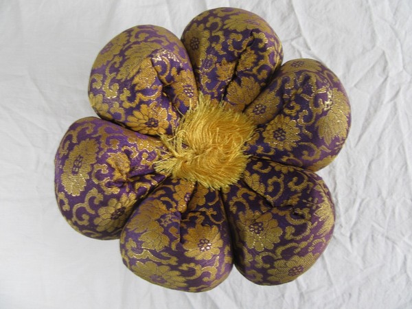 ORIN CUSHION PILLOW FUTON FOR JAPANESE BUDDHIST SINGING BOWL 23 CM VIOLET