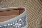 Salvatore Ferragamo Girls Silver Glitter Shoes Size EURO 30/US 12 GUC Italy! — photo 6