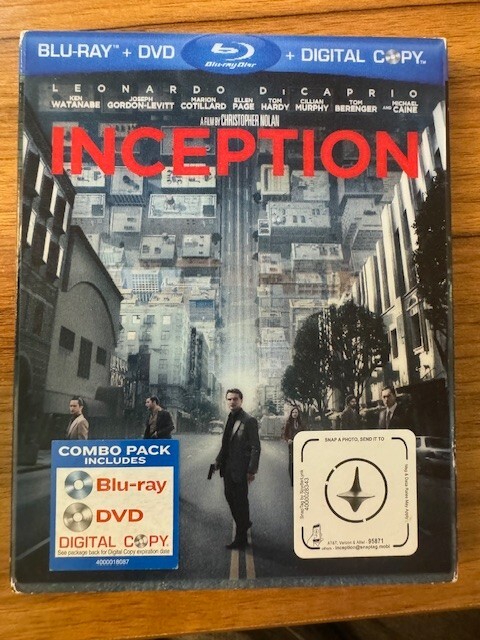 Inception - Movie - Blu-Ray/DVD (2010, 2-Disc Set)