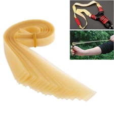 20x Latex Tube Flat Rubber Band For Slingshot Catapult Repair Replace Accessory