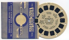 Washington D.C. Government Buildings 1940's HL Style View-Master Single Reel 136
