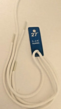 New LOT of 10 PAIRS 27" Long White ROUND SHOELACES Sneaker Shoe Laces ATHLETIC