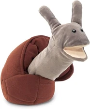 Folkmanis Snail Hand Support 13” Full Body Moveable Mouth Stage Puppet