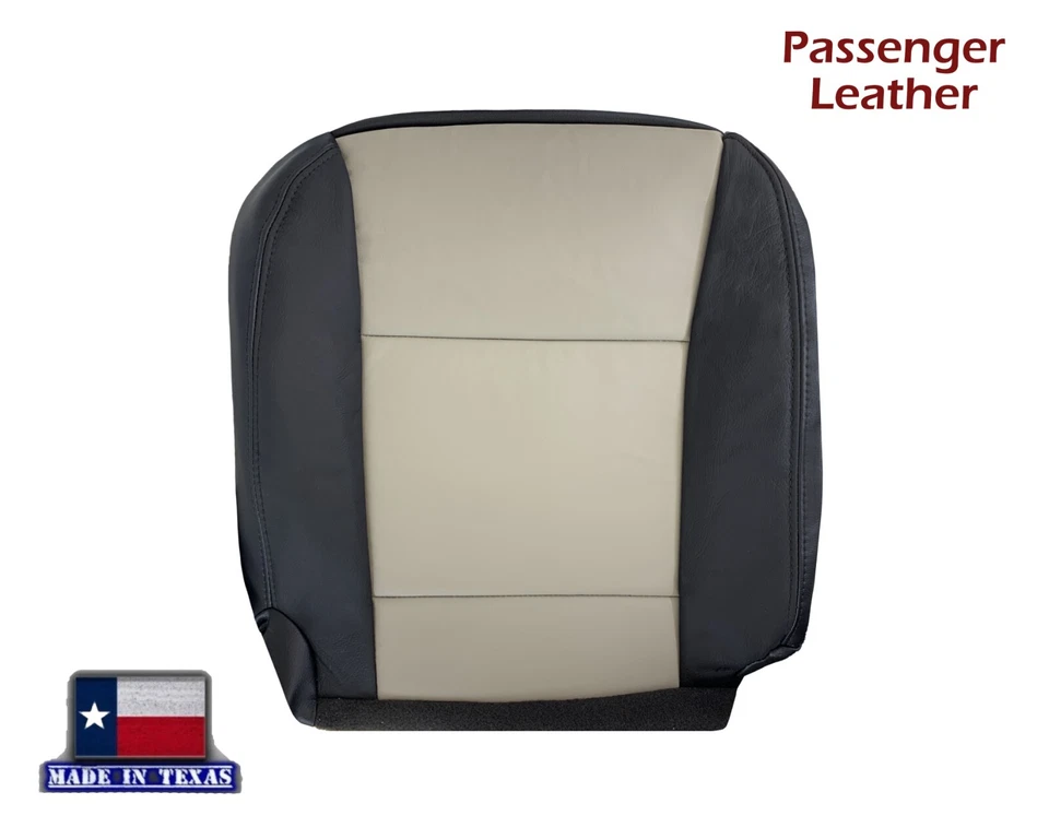 适用于 2007 2008 2009 年福特 Explorer Sport Trac 前皮革座椅套黑色灰色 — 第 3/4 张图片