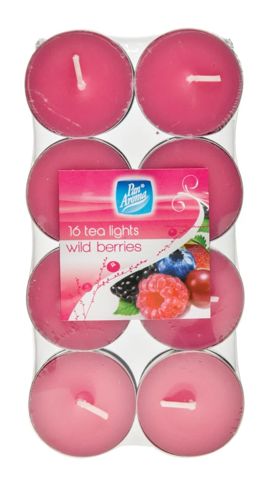 SCENTED TEA LIGHT CANDLES VARIOUS FRAGRANCED TEALIGHTS WAX CANDLES NEW PAN AROMA - Image 3 of 4