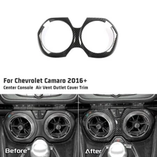 Center Console AC Air Vent Outlet Cover Trim Frame For Chevy Camaro 2016+ Carbon