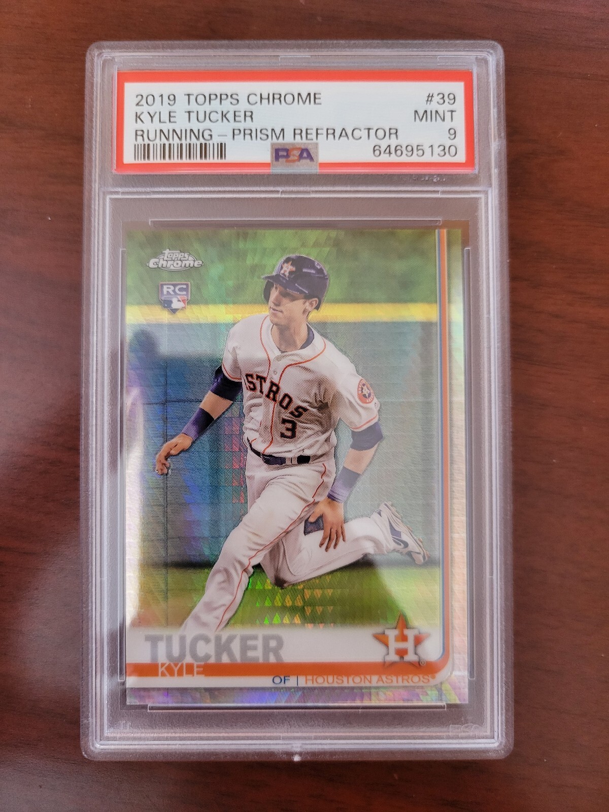 2019 Topps Chrome 39 Kyle Tucker Prism Refractor RC PSA 9 Astros