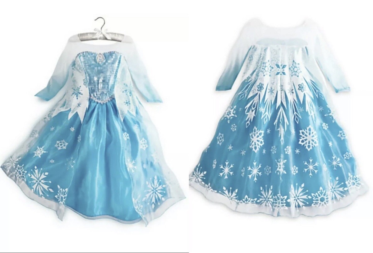 queen elsa dress disney store Disney Store Frozen Queen Elsa princess Deluxe costume LIMITED 1st Edition  7/8