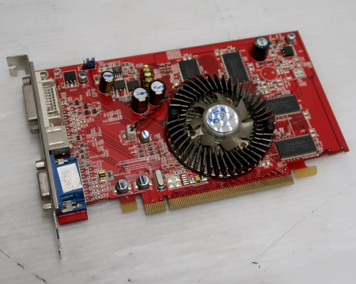 ATI Radeon X1050 256MB DDR VGA DVI PCI E Sapphire 11102 WORKING