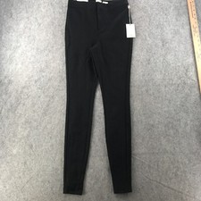NWT A New Day Pants Womens Size 2 High Rise Skinny Fitted Stretch Black Ponte