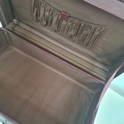 Vintage 50er 60er Jahre Leder Koffer Hung Kwong UK Neuwertig - Bild 8 von 20