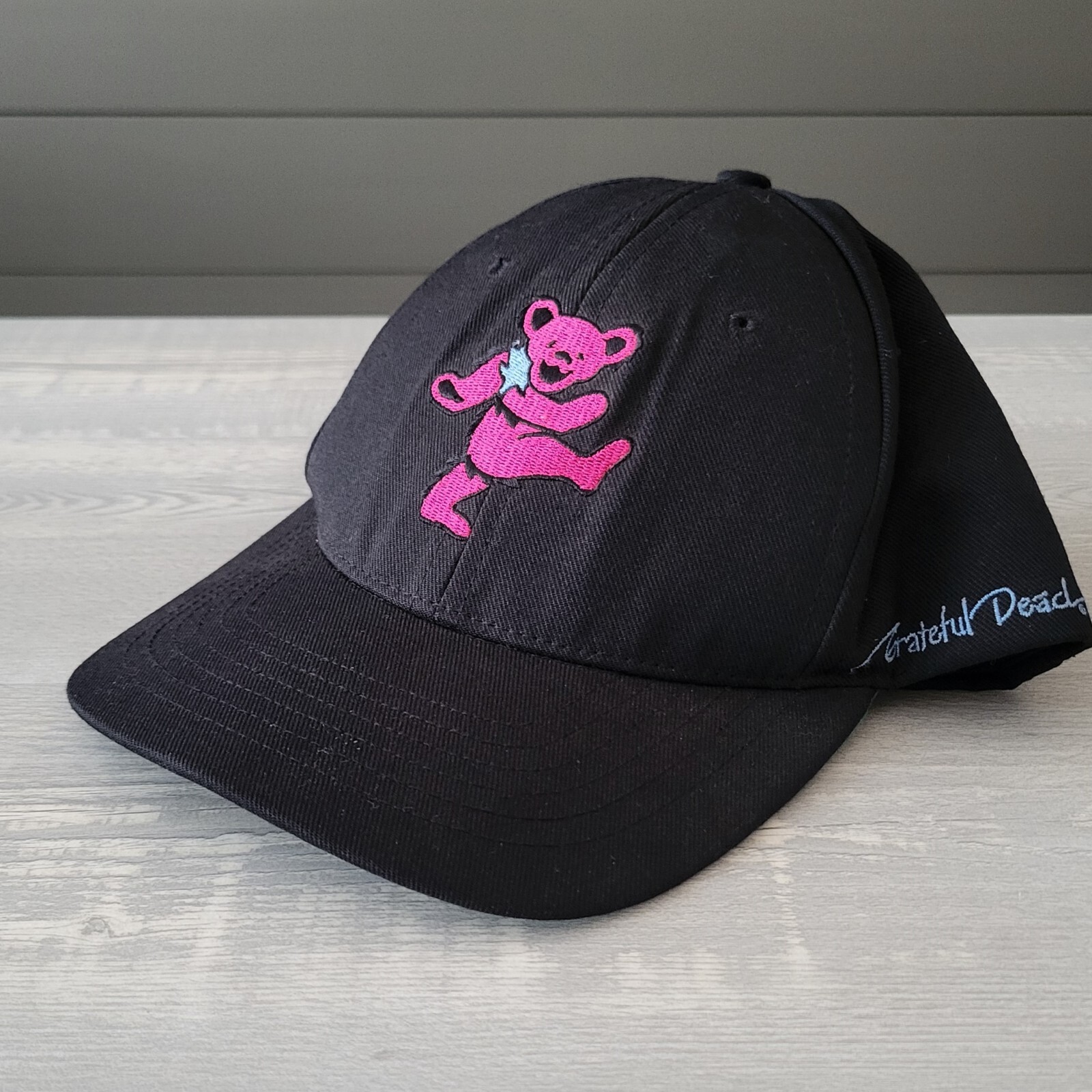 Grateful Dead Dancing Bear Hat Snapback Black Pin… - image 1