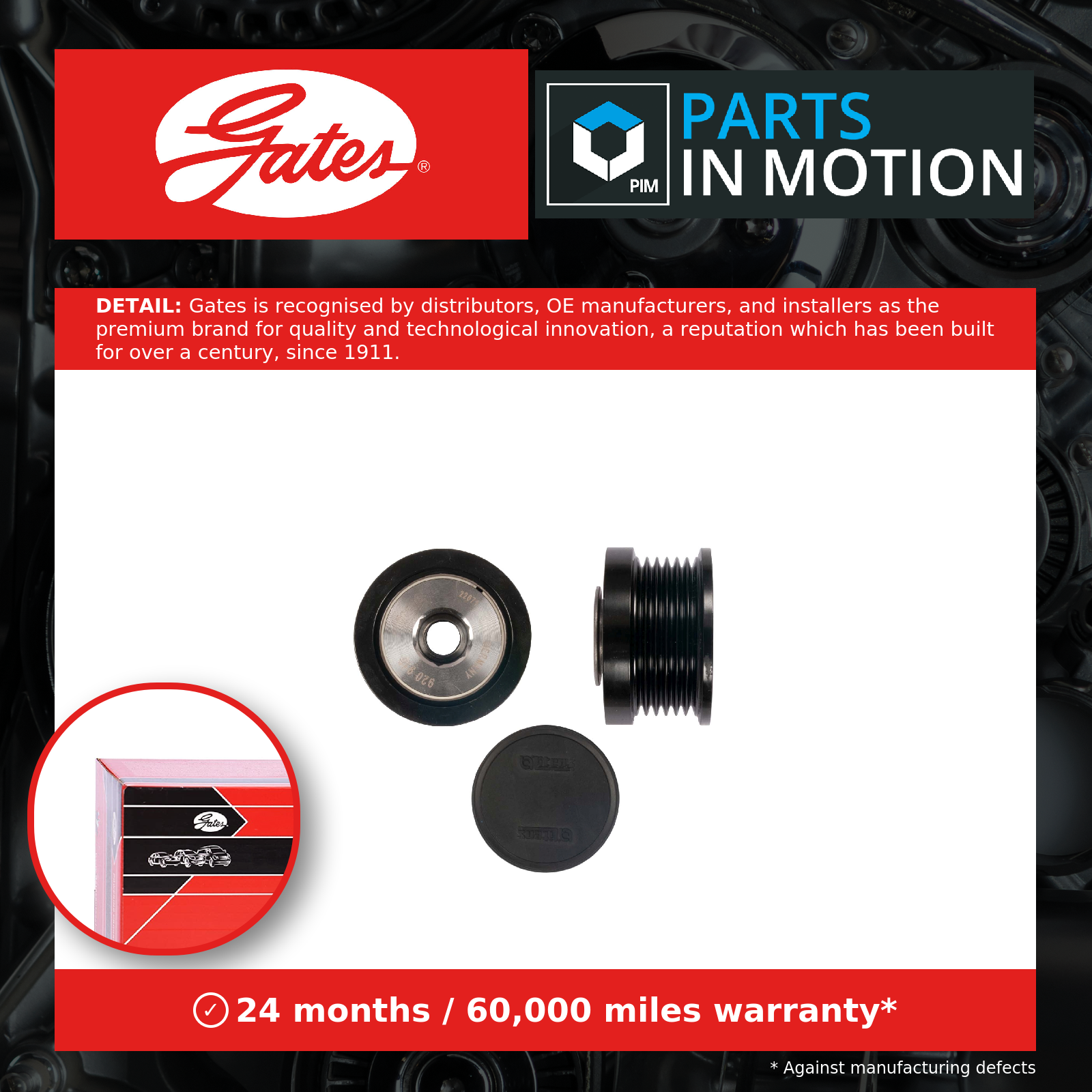 Overrunning Alternator Pulley fits ALFA ROMEO STELVIO 949 2.2D 2016 on Clutch - Image 18
