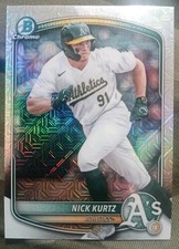 2025 Bowman - Chrome Prospects Nick Kurtz #BCP-114 Mojo Refractor (RC)