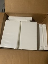Lot of 15 White VHS Tape Storage Cases Empty Clamshell Full Sleeve NEW
