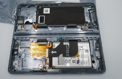 Replacement Front Frame+Battery Assembly compatible w/ Z Fold 4 F936U Graygreen