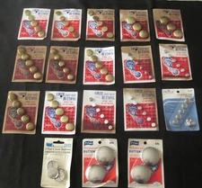 Cover Your-Own Buttons Halo Packs Unopened NOS Lot Of 18 Vintage