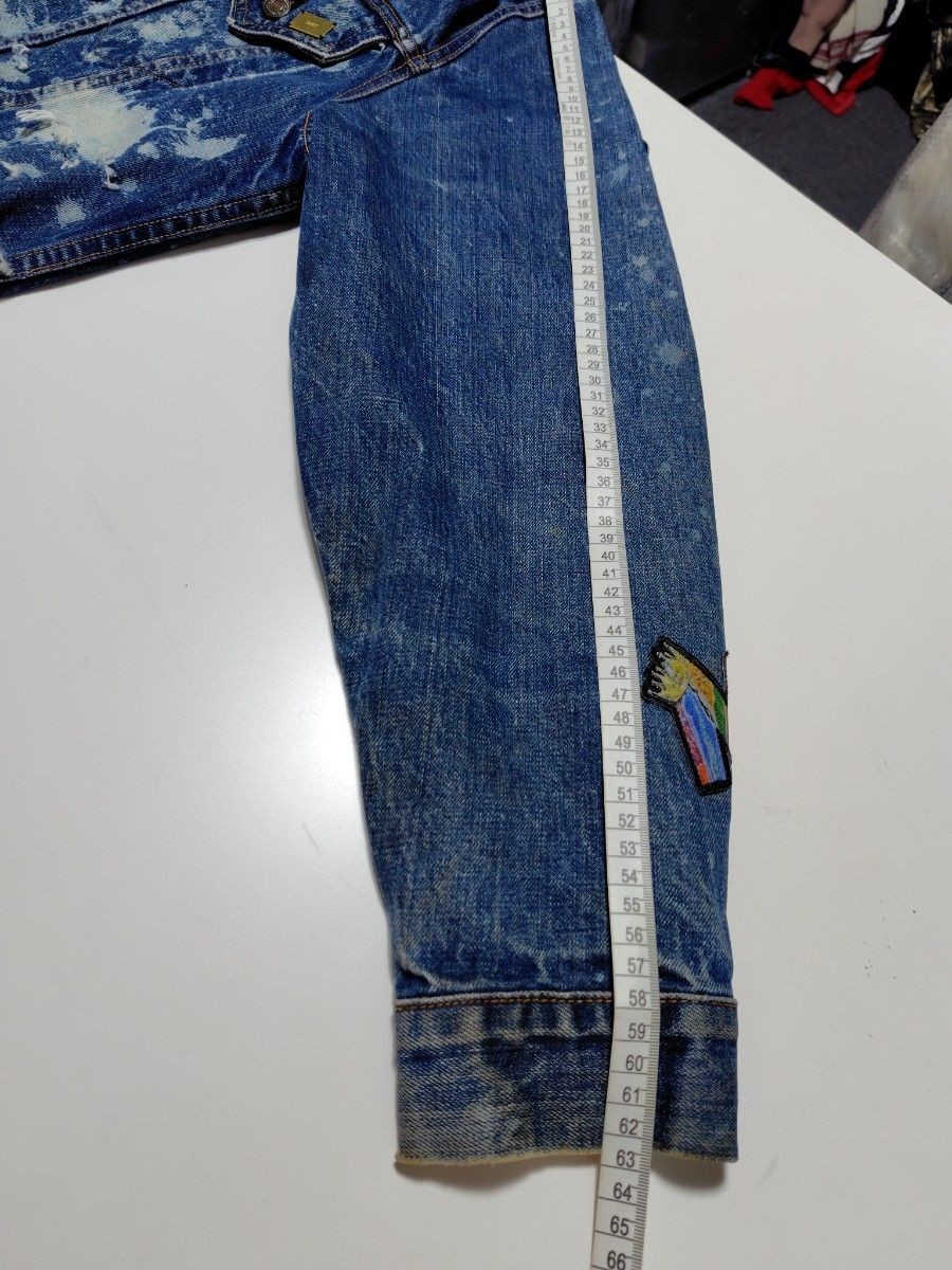 APPLEBUM vintage denim jacket patchwork damage pr… - image 15