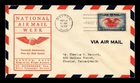 DR JIM STAMPS US COVER NATIONAL AIR MAIL WEEK FDC SCOTT C23 DAYTON OHIO