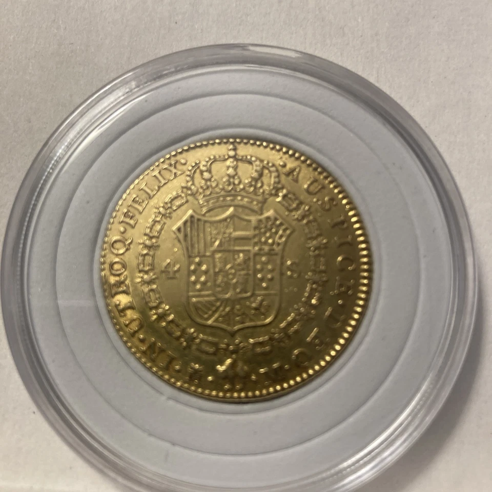 1788 4 ESCUDOS CHARLES III SPANISH GOLD COIN  - Image 3 of 3