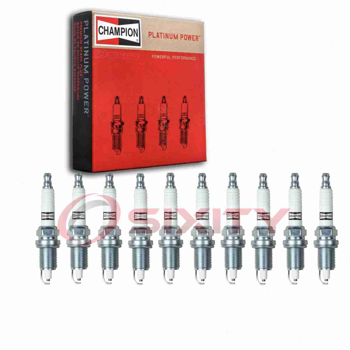 10 pc Champion Platinum 3034 Spark Plugs for RC12PEC5 FGR8LDPO AP5405 7781 hg