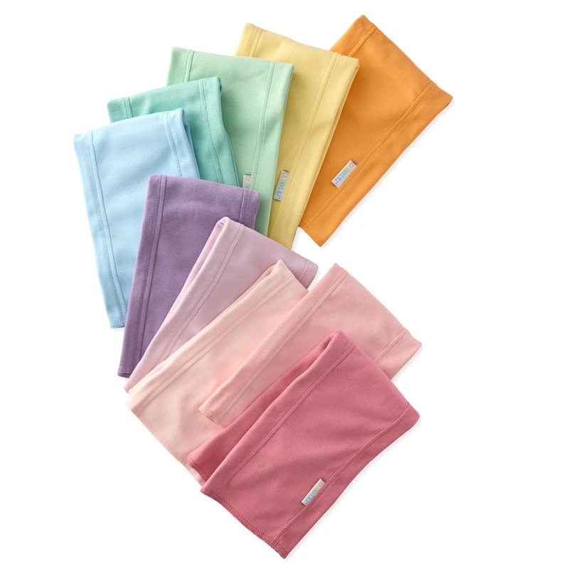 Butterblu Bailey 10-Pack Burp Cloths 100 Organic Cotton Knit For Newborn Baby