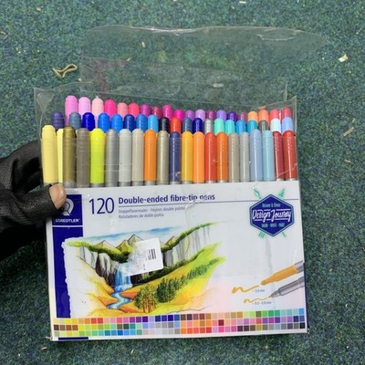 STAEDTLER 3200 TB120 Design Journey Doppelendige Faserspitzenstifte mit dünner & breiter