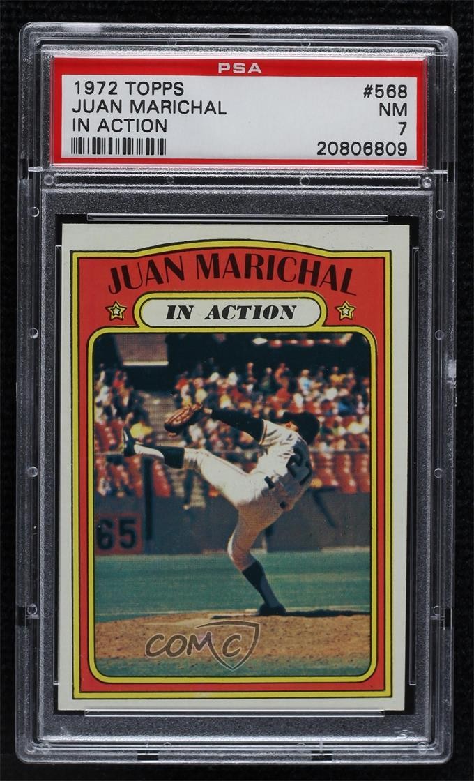1972 Topps In Action Juan Marichal #568 PSA 7 HOF 2d2