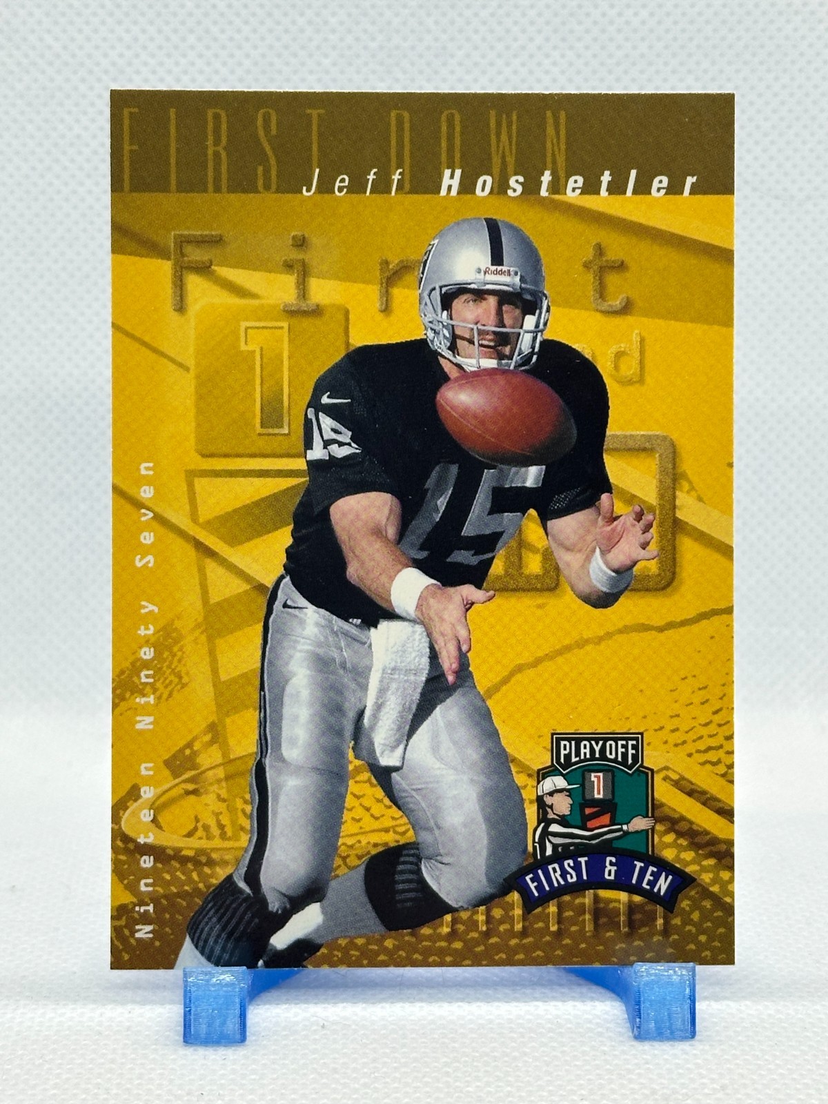 Jeff Hostetler 1997 Playoff First & Ten #15 - Oakland Raiders