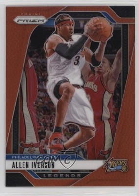 2024-25 Panini Prizm Legends Basketball 222/225 Allen Iverson #291 HOF 9et