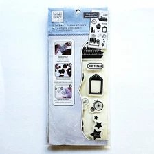 TRAVEL SET Heidi Grace Fiskars Cling Rubber Stamps Vacation Luggage Car um221