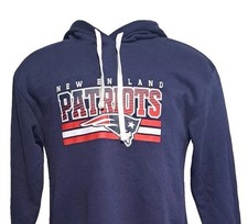 NEW England Patriots NFL TEENS Long Hoodie Hooded Sweatshirt Size L F44