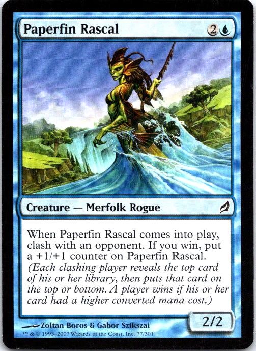 Paperfin Rascal 77 Common Lorwyn Magic: The Gathering Lightly Played