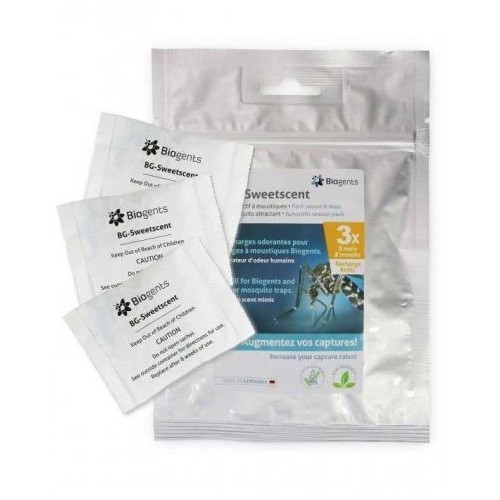 Ricarica x3 BG-Sweetscent Attrattivo per trappola antizanzare BG-Mosquitaire